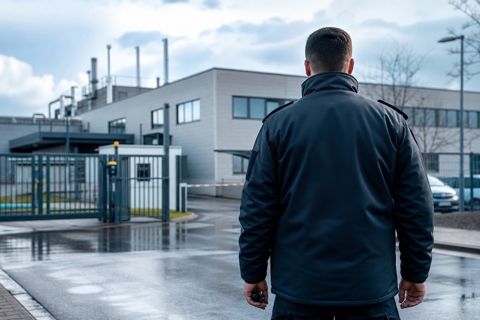 Werksschutz vor Industrie- und Betriebsstätte